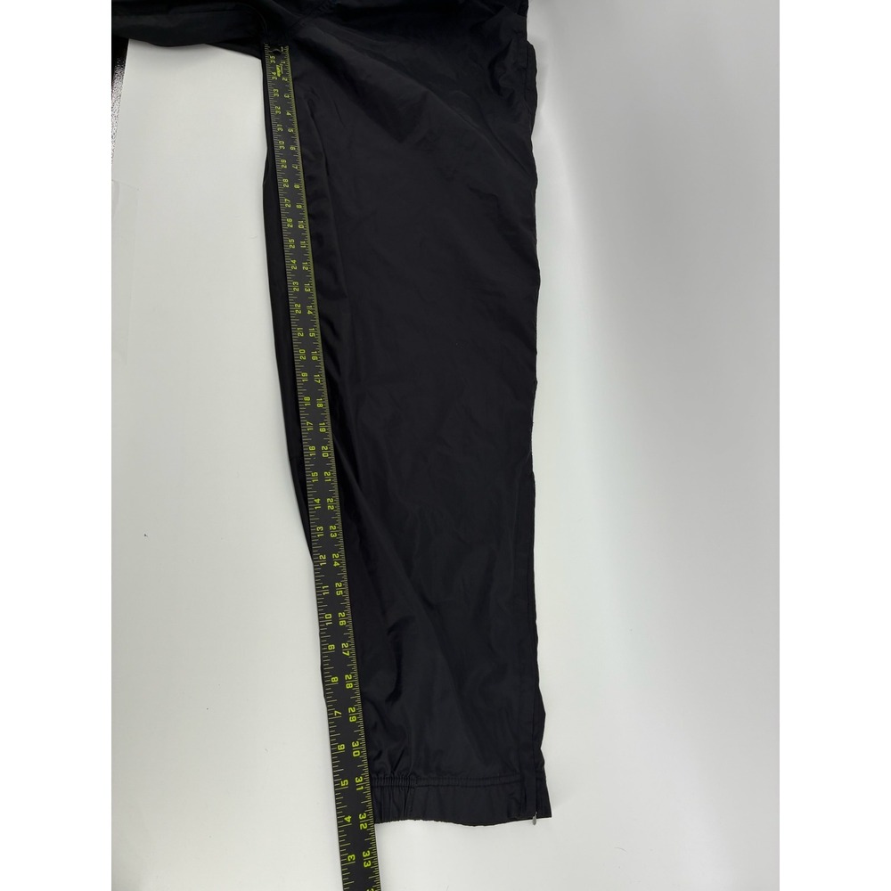 VNT 90's Nike Windbreaker Track Pants Black‎ XL Nylon Joggers Zipper Ankle - Picture 6 of 7